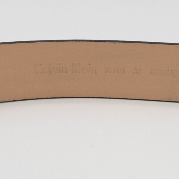 Calvin Klein Genuine Leather Belt Size 36 - Picture 4 of 6